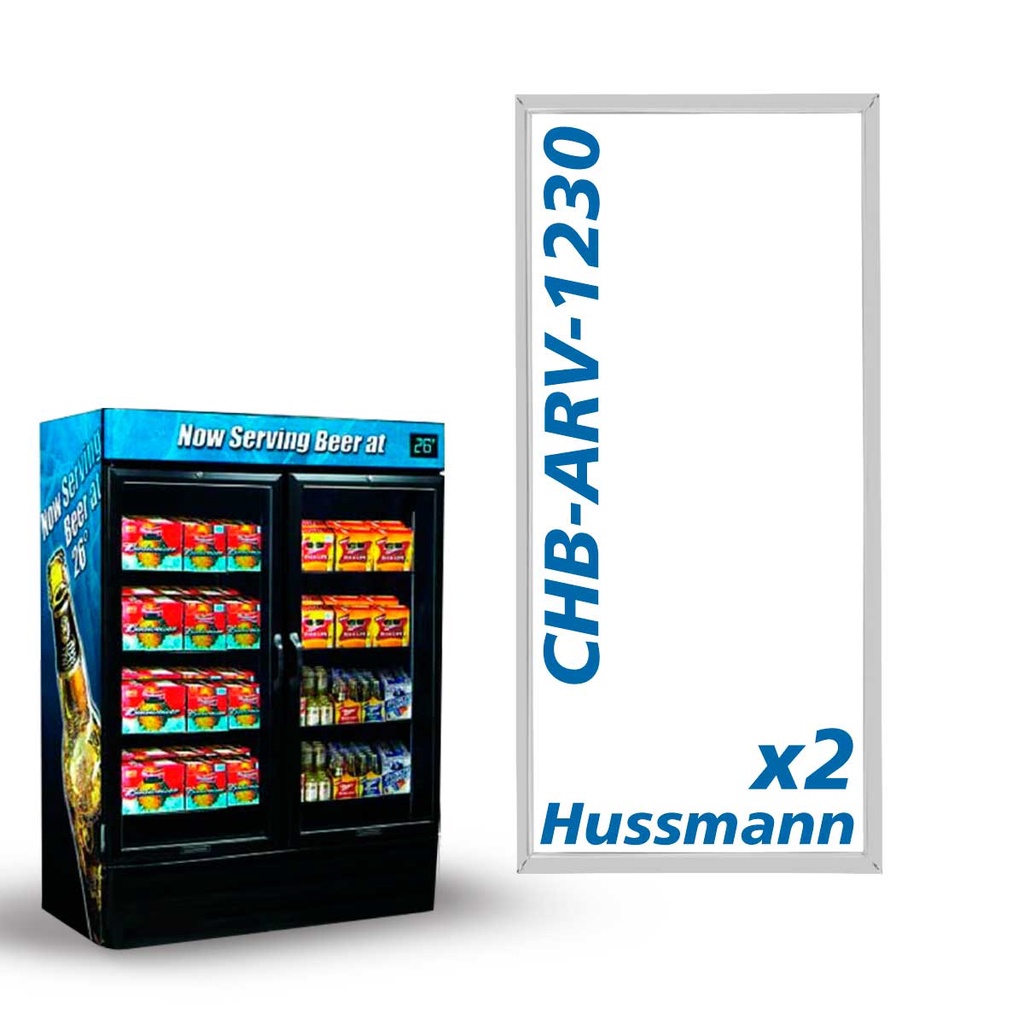 KIT 2 GAXETA 138X64,5 (REBITE) HUSSMANN CERVEJEIRA CHB-ARV-1230 020107G320