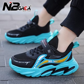 Kids Sneaker Fashion Running Shoes Boys New Autumn Winter Mesh Leather Casual Walking Crianças Tênis De Passeio Ao Ar Livre Conforto Respirável Sapato Esportivo Leve