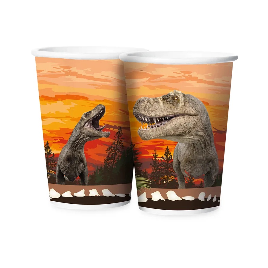 Copo de Papel - Reino dos Dinossauros - 180ml - 12 UN - Regina - Home & Living