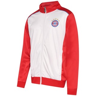 Jaqueta Bayern de Munique Helanca Branca Torcedor Masculina