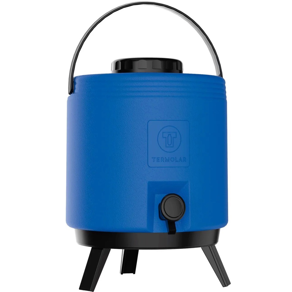 Botijão Garrafa Térmica Azul 8 Litros Não Pinga Termolar em Oferta na Shopee