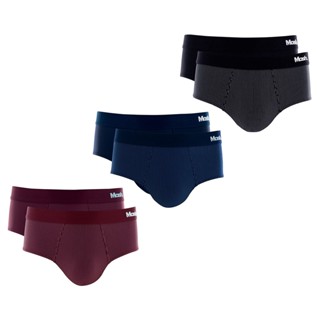 Kit com 6 Cuecas Slip Microfibra Listrado Mash