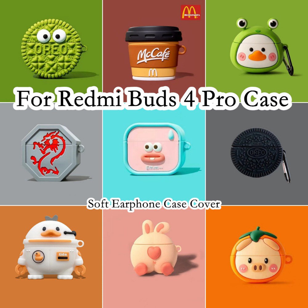 Estoque Pronto ! Para Redmi Buds 4 Pro Case Trendy Cartoon Series De Fone De Ouvido Macio