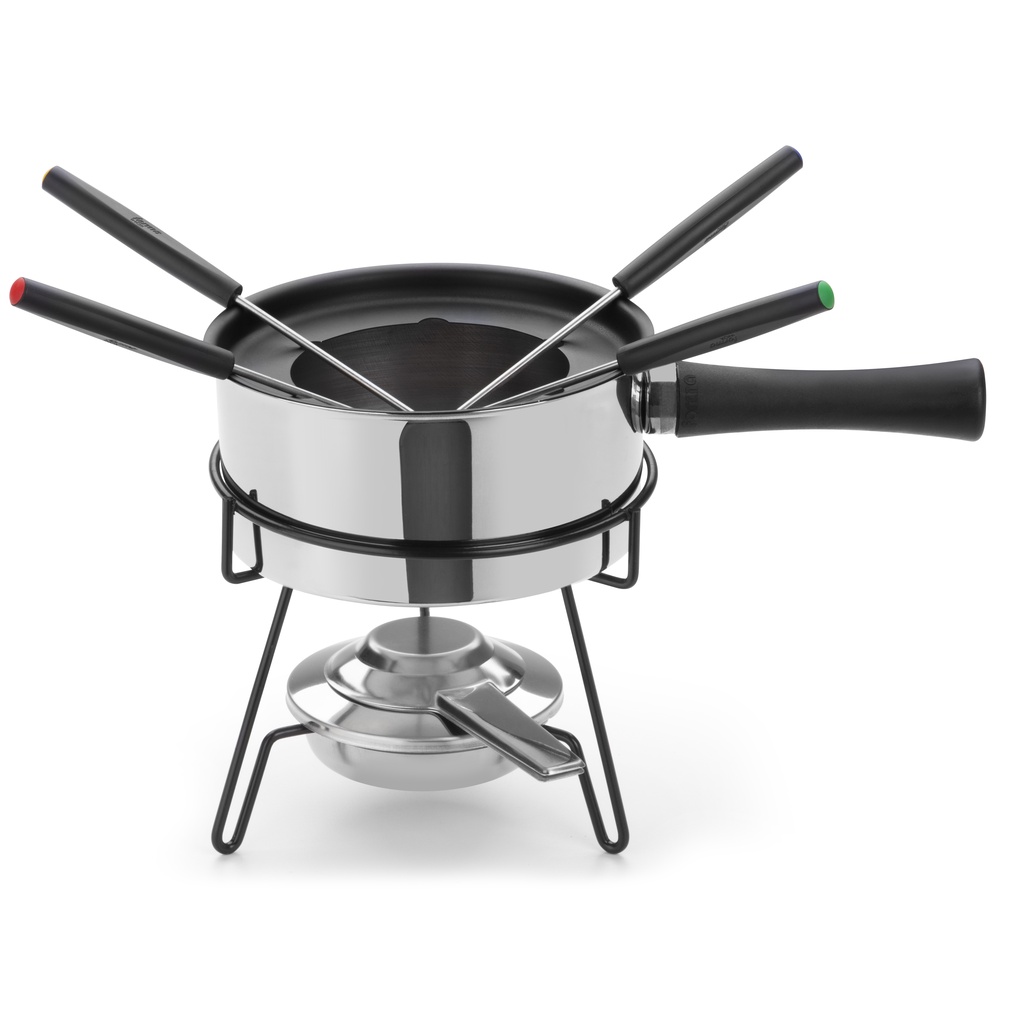 Conjunto Serviço Fondue Aço Inox Para Carne Mont Blanc Forma