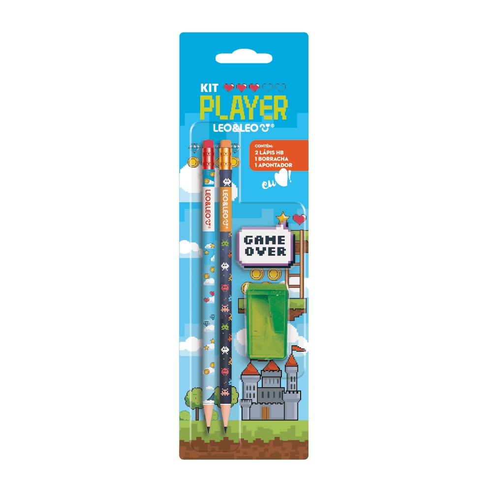 Kit Lápis Hb Player 4 Itens Leo&leo em Oferta na Shopee