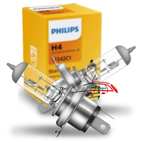 Par Lâmpada Farol H4 12v Philips Corsa Wind Classic Wagon