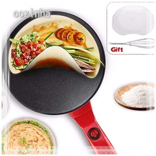 Panqueca De Pizza COZINHA | Crepeador Elétrico Antiaderente Com Grades , Panela Multifuncional US/EU Ferramentas De Cozimento Plug Cooking Appliance