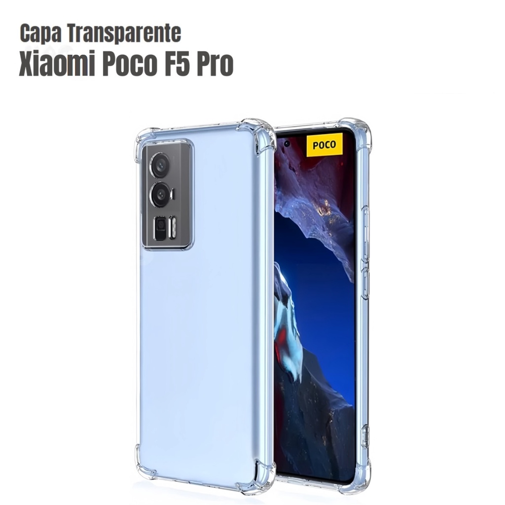 Capa Capinha Transparente Anti Impacto TPU Case Para Mi Xiaomi Poco F5 Pro em Oferta na Shopee