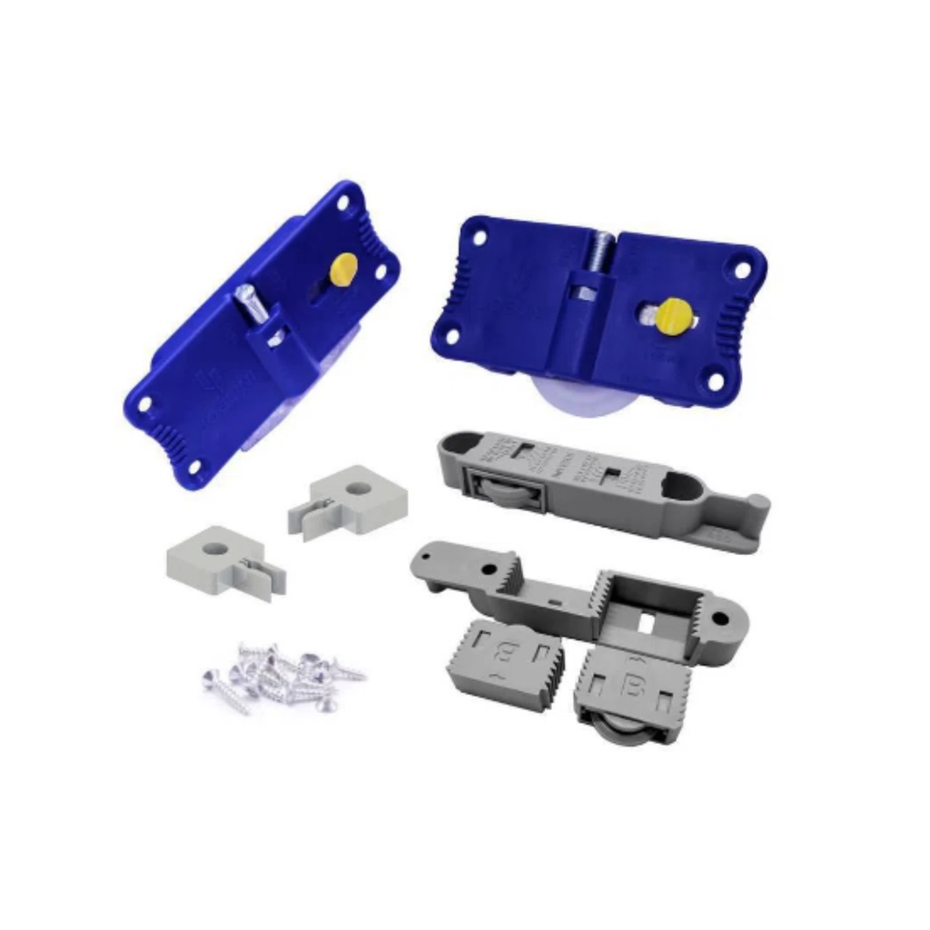 Joelini Roldana Silenciosa de Embutir JP85 Guia Universal Folga Zero para Portas de Correr Deslizantes Suporta até 50Kg