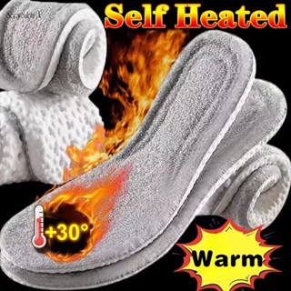 Palmilhas Térmicas De Espessamento Auto-Aquecido Púrpura Macias À Prova De Frio Mulheres Homens Inverno Manter Quente Absorção De Choque Massagem De Calçados Almofadas De Apoio Ao Arco Insertos Esportivos
