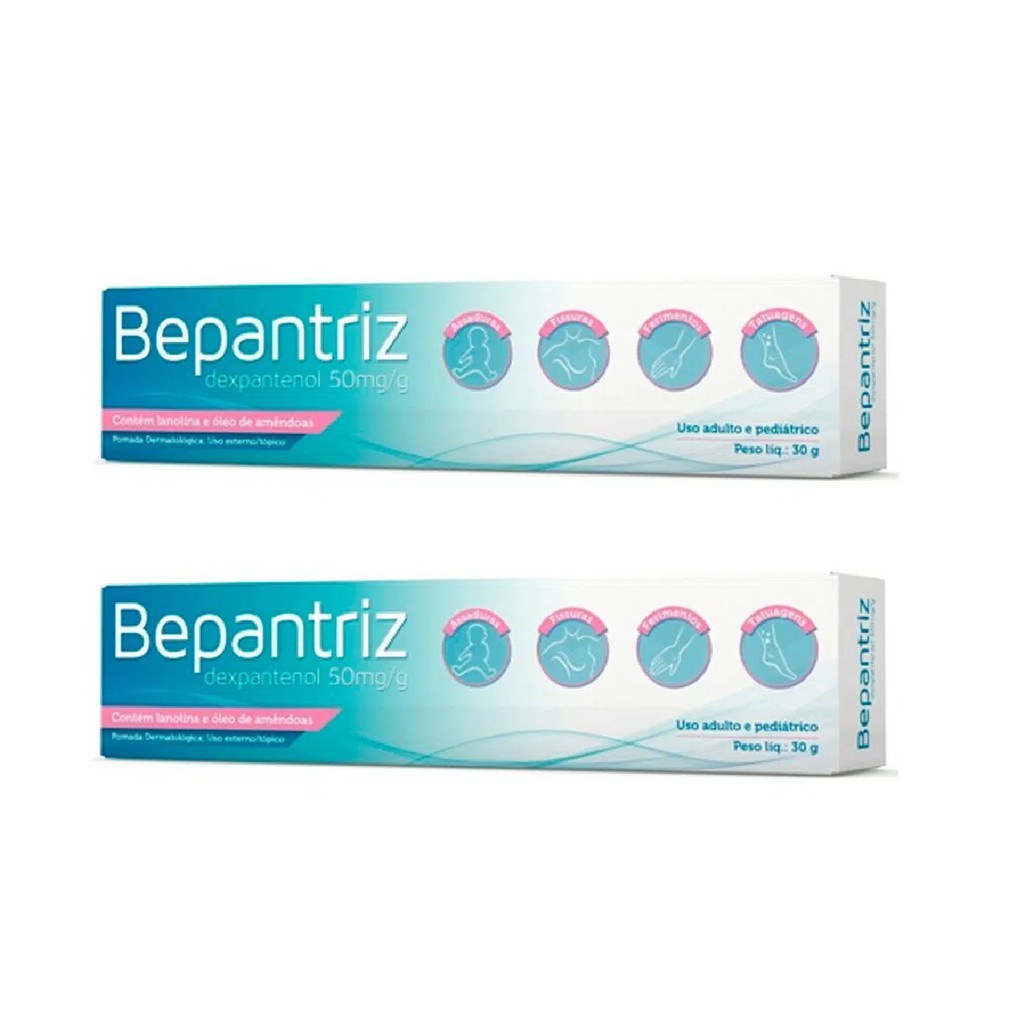 Kit 2 und Bepantriz pomada Assadura 30 g - Hidratante