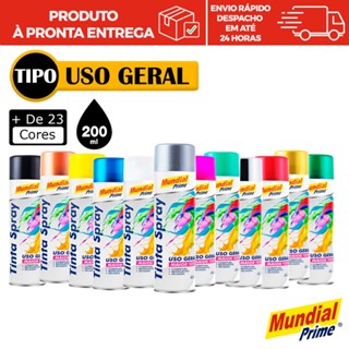 Tinta Spray Mundial Prime 200ml Diversas Cores e Tipos
