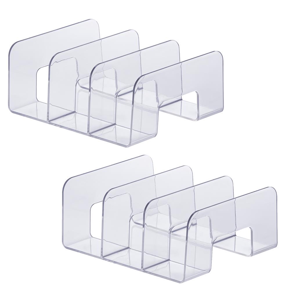 Kit 2 Organizador Acrilico Escritorio Estante Sala Multiuso Livros Bolsa Clutch Carteira Paramount em Oferta na Shopee