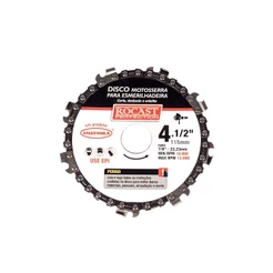 Disco Motosserra Para Esmerilhadeira 4.1/2'' 516,001 - ROCAST