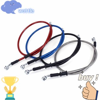 WATTLE Linha De Freio De Motocicleta De Aço Inoxidável Modificação De Reforçada Tubo Hidráulico Radiador De Trançado De Sujeira ATV Mangueiras De Óleo Giratórias/Multicolor