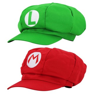 Anime Game Super Luigi Brothers Cosplay Chapéu Cúpula De Algodão Octogonal Meninos E Meninas Casual De Beisebol Visor