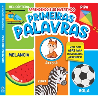 Livro Aprendendo e se Divertindo | Primeiras Palavras em Oferta na Shopee