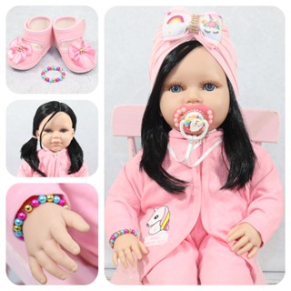 Boneca Bebê Reborn Menina Com Vários Itens