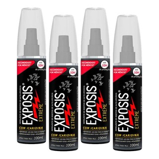 Kit 4 Repelente Exposis Extreme Spray Sem Perfume 100ml em Oferta na Shopee
