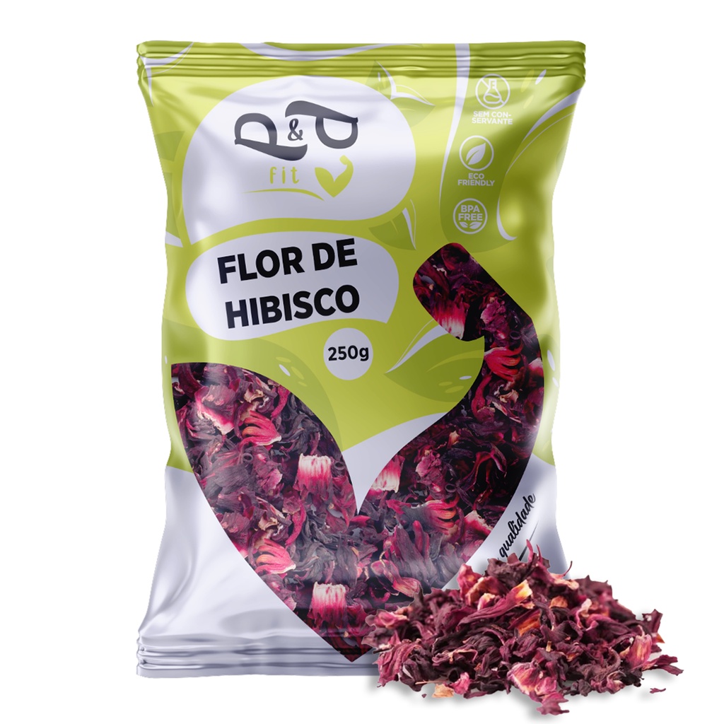Flor de Hibisco Desitrado para Chá Termogênio 250g - P&P