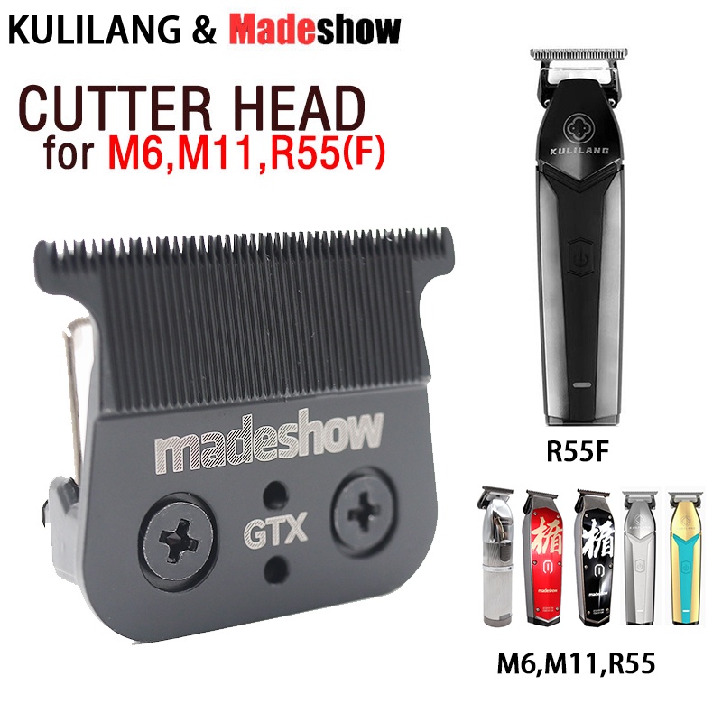 Cabeça De Corte Substituível Original Para Kulilang R55 (F) Madeshow M6 M11 Clipper Profissional De Cabelo Com Lâmina De 0mm