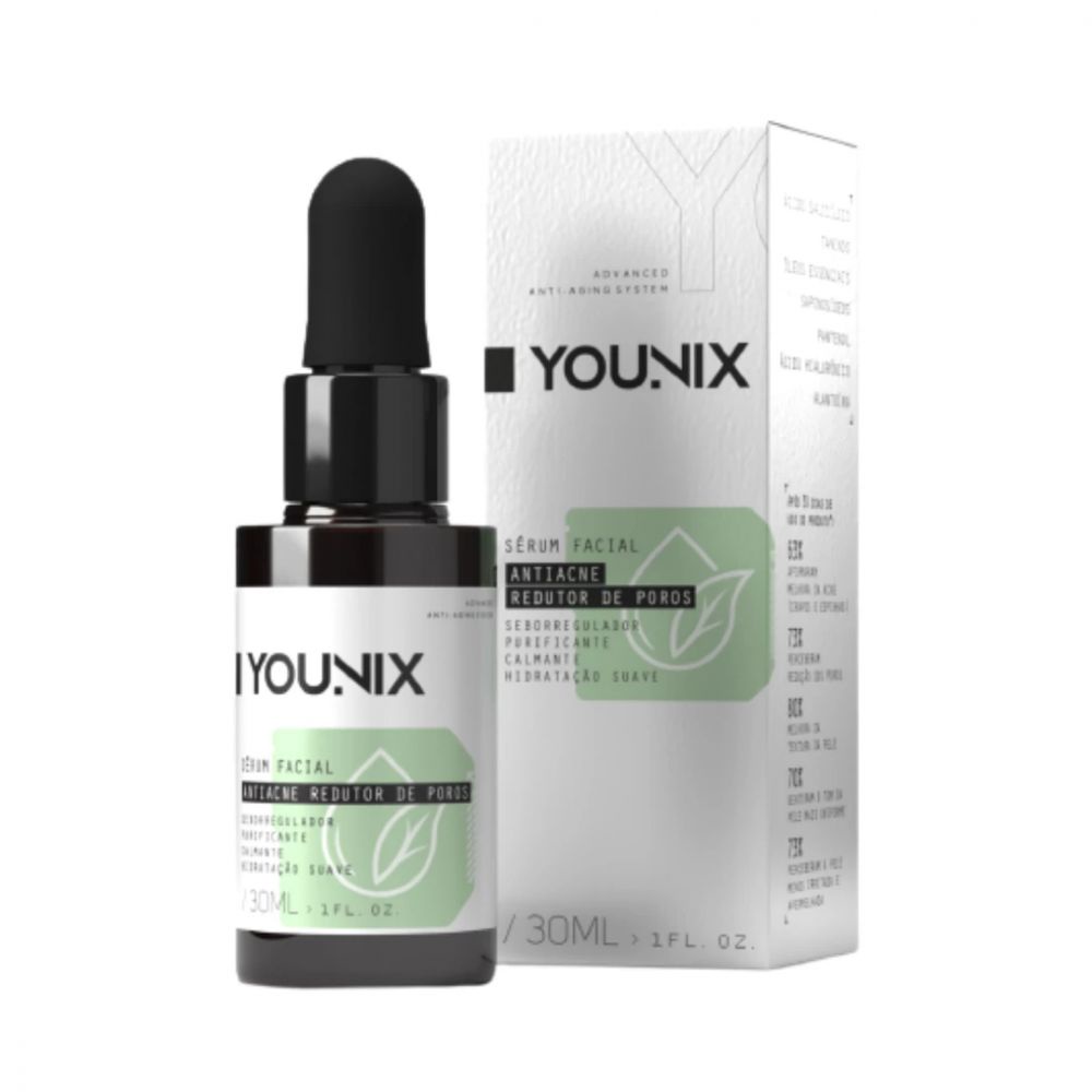 Sérum Facial Younix Antiacne Redutor de Poros C/30ml