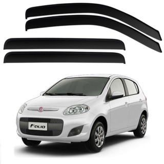 Calha De Chuva Defletor Novo Palio 2012 A 2016 2017 2018 4 Portas Ecoflex em Oferta na Shopee