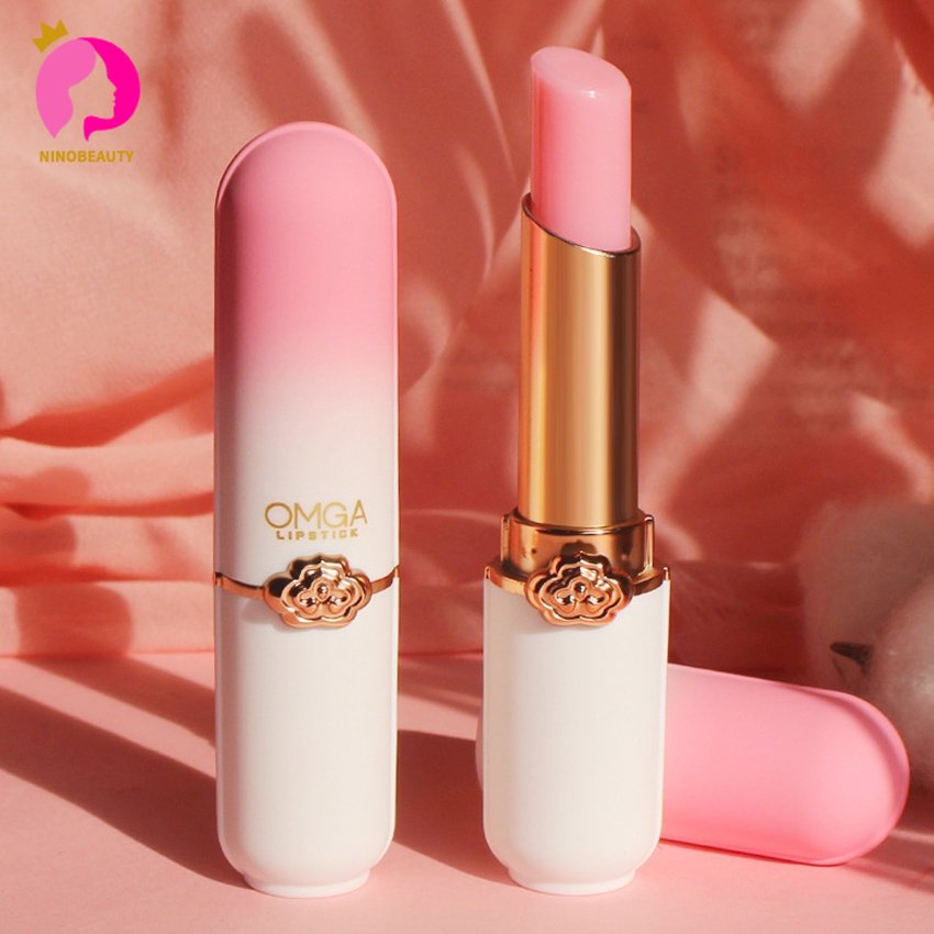 Mudança De Temperatura De Cristal Batom Lip Balm Vitality Cor Pêssego Menina Lábio Beleza Maquiagem Cuidados/batom/hidratante labial — imagem 2 de 2