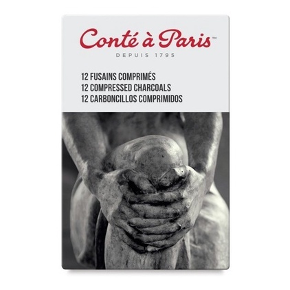Carvão Para Desenho Artístico Conté À Paris C/12 Graduações