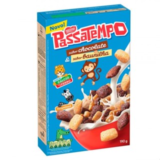 Cereal Matinal Nestlé Passatempo Sabor Chocolate e Baunilha 190g