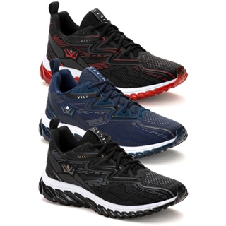 Kit 3 Tênis Masculino Vili Olimp Esportivo Academia em Oferta na Shopee