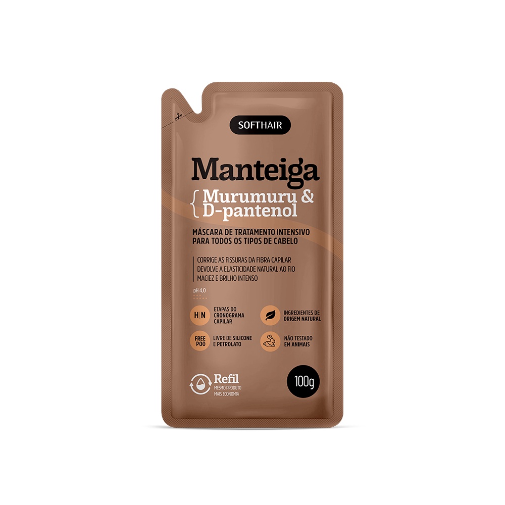 Sachê Refil Manteiga de Murumuru & D-Pantenol em Oferta na Shopee