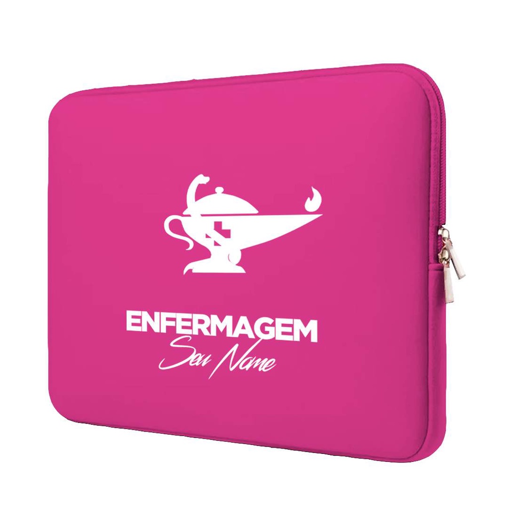 Capa Case Pasta Maleta Notebook Macbook Personalizada Neoprene 15.6/14.1/13.3/12.1/11.6/17.3/10.1 Enfermagem 1