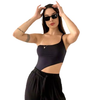 Body com camada dupla ombro só em Oferta na Shopee