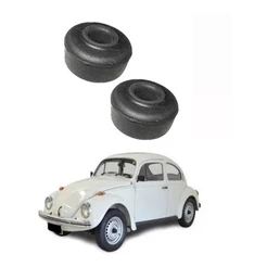 Bucha ( Par ) Borracha Superior Amortecedor Fusca