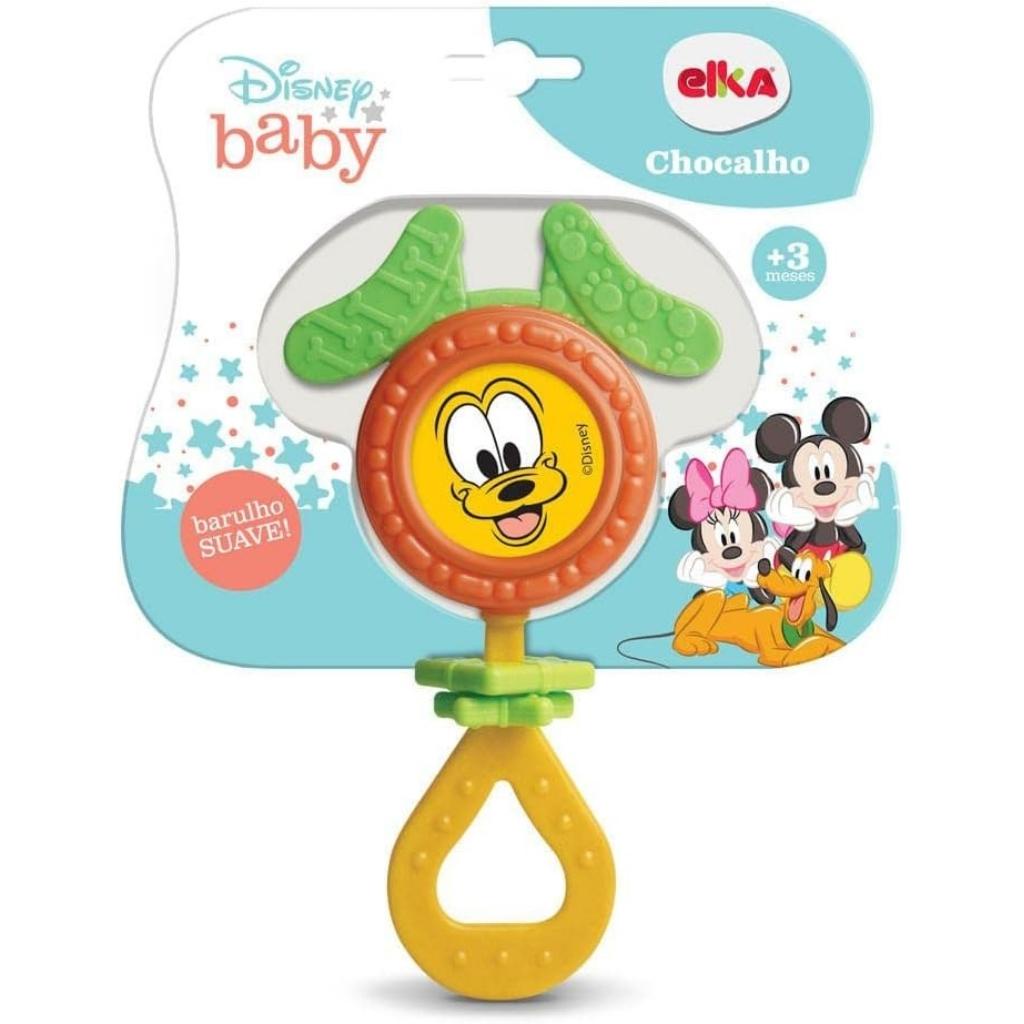 Chocalho Mordedor Pluto Para Bebês 1223 - Elka em Oferta na Shopee