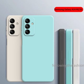 Para Samsung Galaxy A14 4G 5G Capa Luxo Original De Silicone Líquido Telefone A14 A14 LITE A34 A54 5G Moda Proteção Câmera Candy Macia