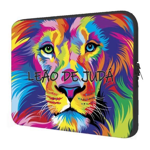Capa Case Notebook 15.6 Personalizado Leão de Judá