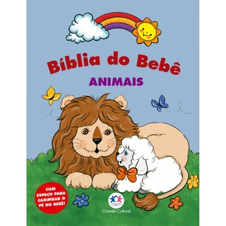 Livro Capa dura Bíblia do bebê - Animais em Oferta na Shopee