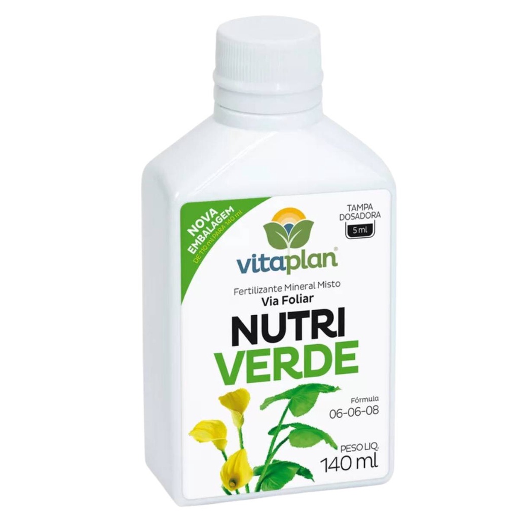 Fertilizante Para FOLHAGENS Concentrado (140ml) VITAPLAN em Oferta na Shopee