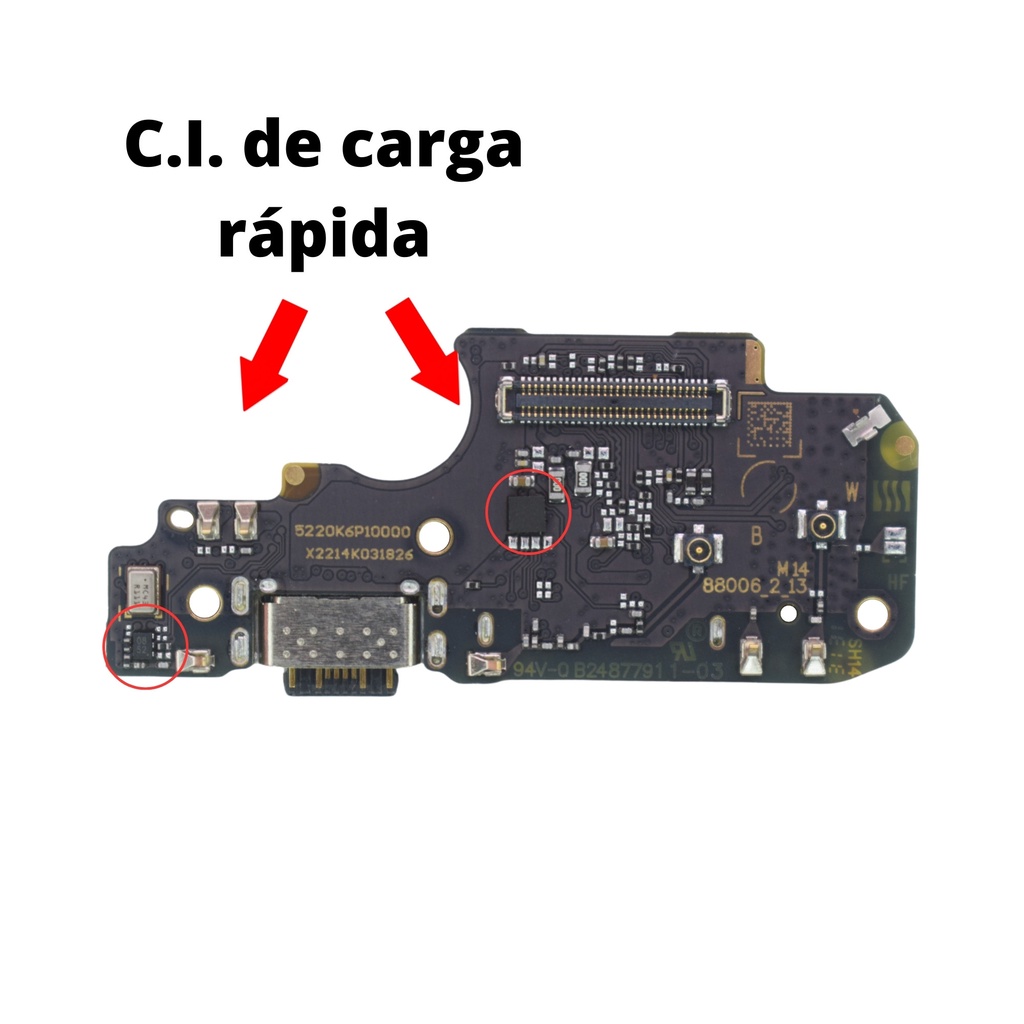 Placa Flex Flat Conector Carga Microfone Compatível Poco X4 Pro 5g / Redmi Note 11 Pro 5g Original