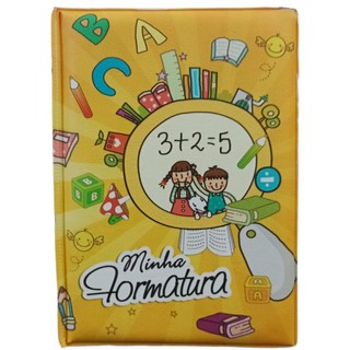 Álbum De Fotos Formatura Infantil Abc Amarelo 40 Fotos 15x21
