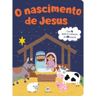 Livro Quebra-cabeça O nascimento de Jesus em Oferta na Shopee