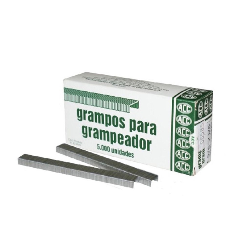 Grampo galvanizado 24/8 com 5000 unidades ACC