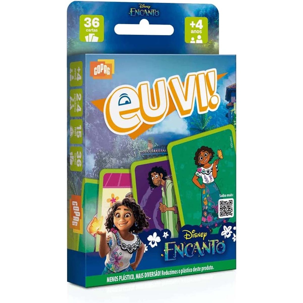 JOGO CARTAS COPAG EU VI! DISNEY ENCANTO PENSE RAPIDO ACHOU?