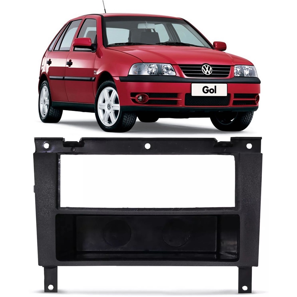 Moldura De Painel 1 Din Vw Gol G3  + Porta Objeto em Oferta na Shopee
