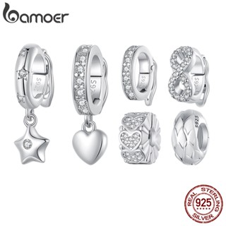 Bamoer 925 Sterling Silver Spacer Beads Prevenir A Queda De Jóias De Moda Acessórios De Bijuteria