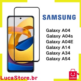 Película 3D 9D Vidro Temperado Anti Shock Para Samsung Galaxy A04 / A04s / A04E / A14 / A34 / A54 Cobre Toda Tela