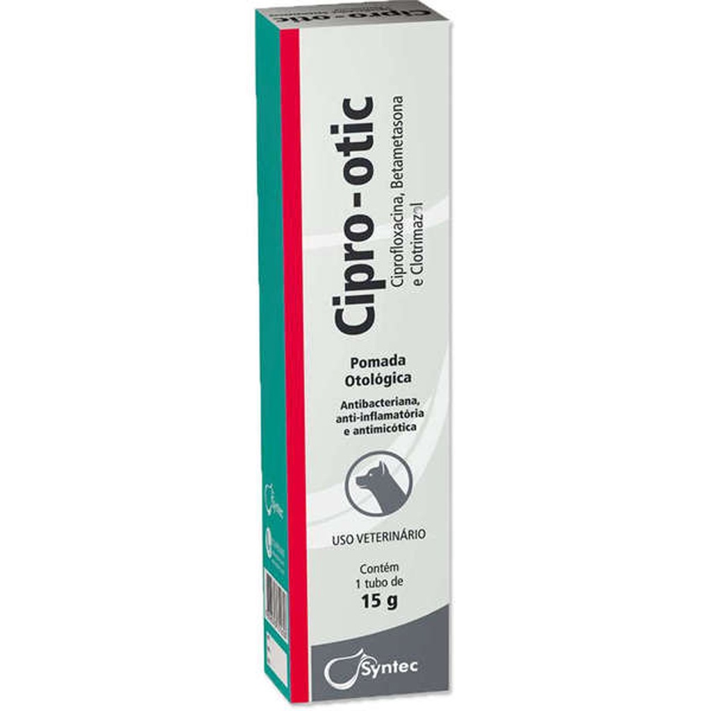 Cipro Otic Pomada Otológica Syntec para Cães - 15 g em Oferta na Shopee