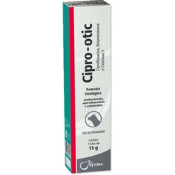 Cipro Otic Pomada Otológica Syntec para Cães - 15 g